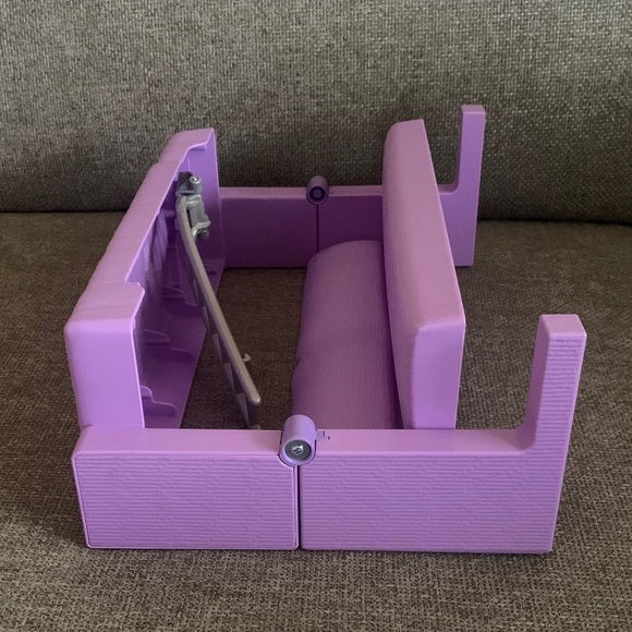 Barbie Dream Dollhouse 2018 Purple Convertible 2-in-1 Bed Couch Furniture 13”L - Picture 6 of 9